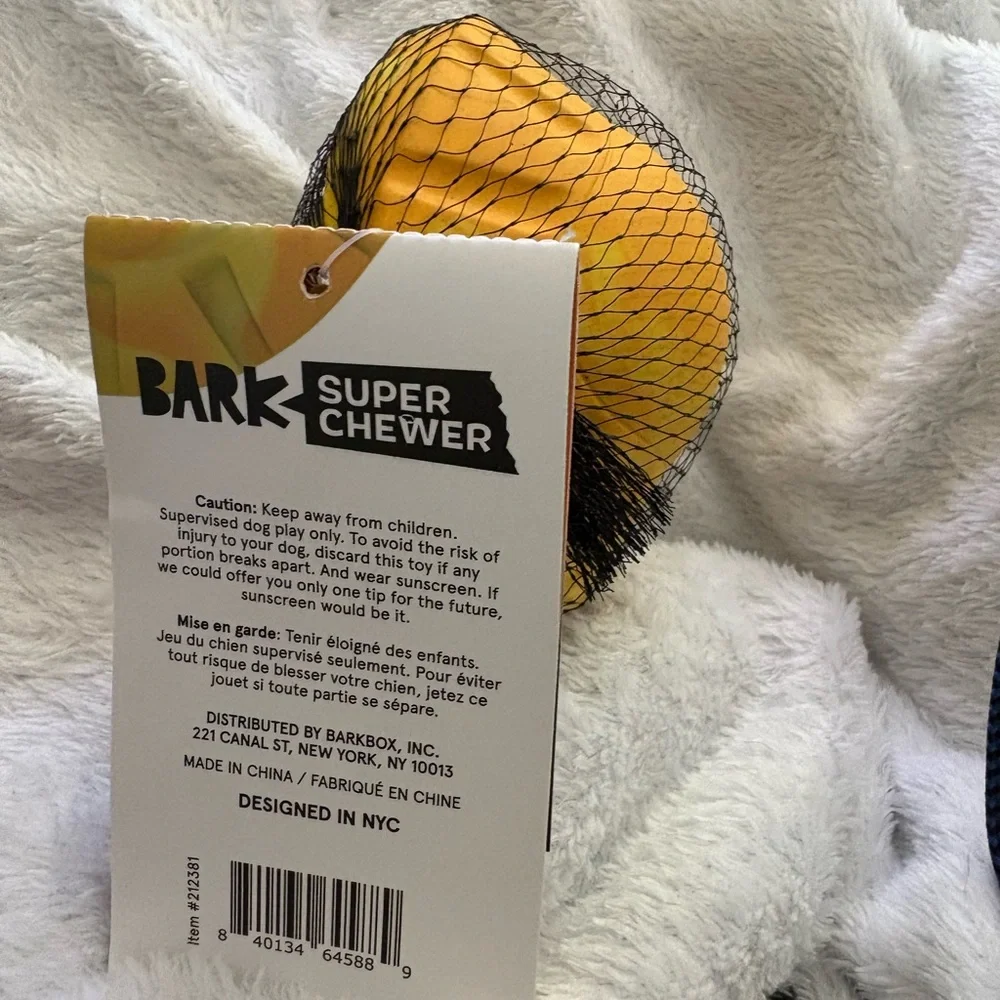 Bark Box Super Chewer Fetchin Rays Dog Toy